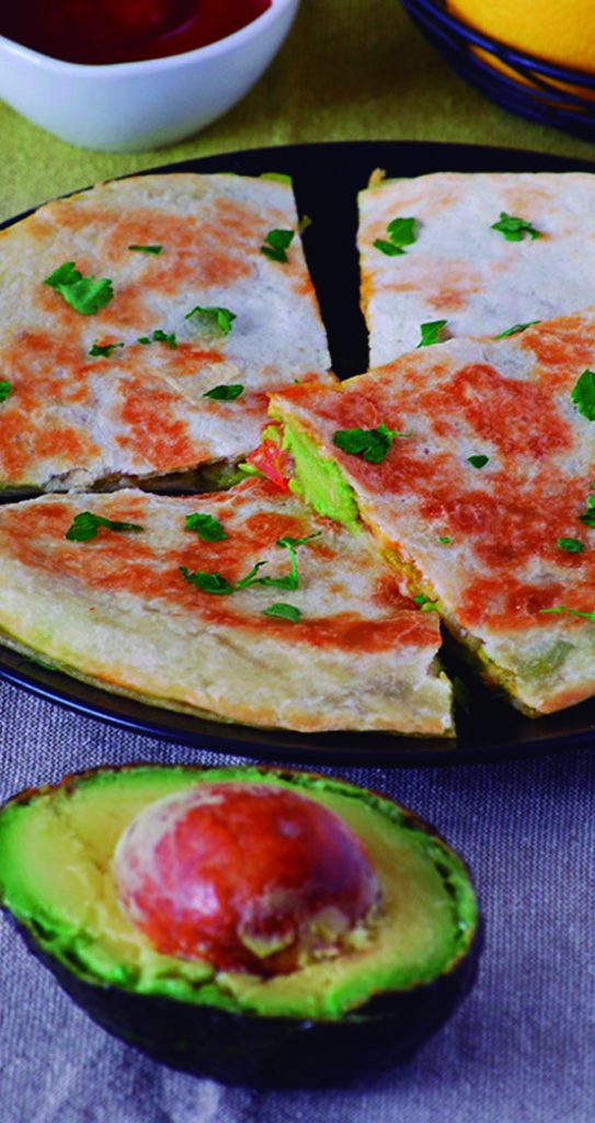 Quesadillas mexicanas con aguacate Reyes Gutiérrez